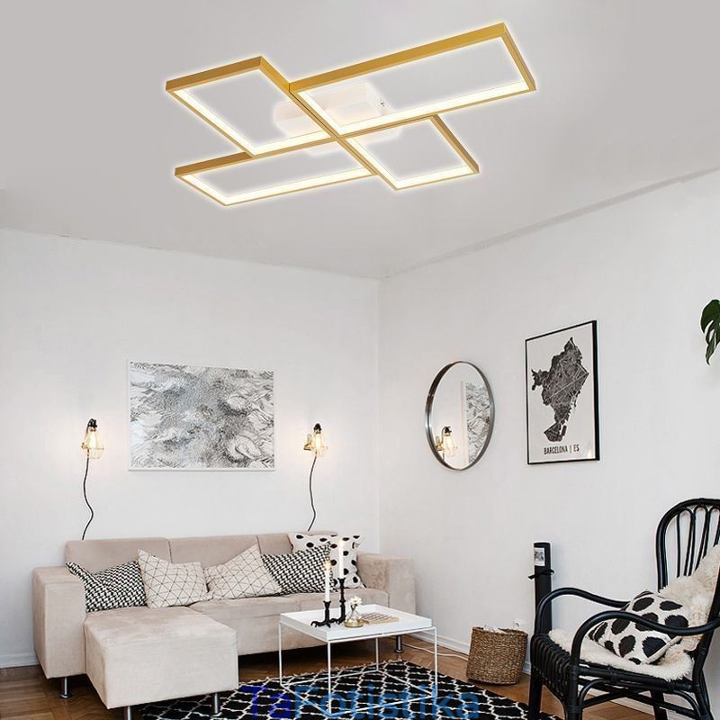 Flush Mount Mosaic Γεωμετρικό τετράγωνο φωτιστικό οροφής