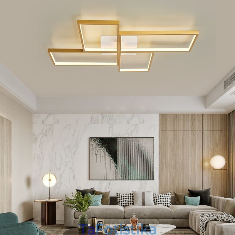 Flush Mount Mosaic Γεωμετρικό τετράγωνο φωτιστικό οροφής