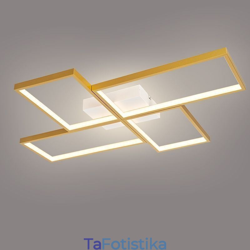 Flush Mount Mosaic Γεωμετρικό τετράγωνο φωτιστικό οροφής