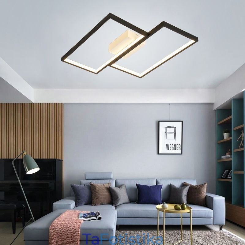 Flush Mount Mosaic γεωμετρικό τετράγωνο φωτιστικό οροφής