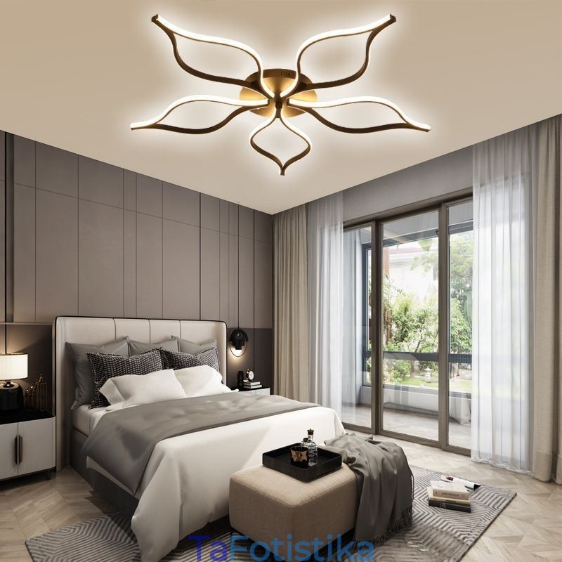 Μινιμαλιστικό Φωτιστικό οροφής Flush Mount με πέντε φύλλα