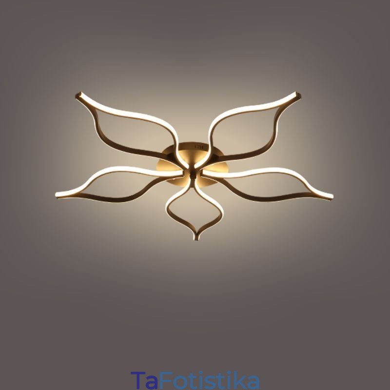 Μινιμαλιστικό Φωτιστικό οροφής Flush Mount με πέντε φύλλα