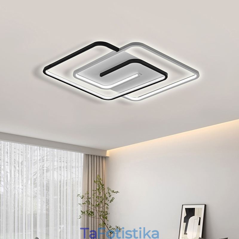 Ακρυλικό τετράγωνο φωτιστικό οροφής Flush Mount