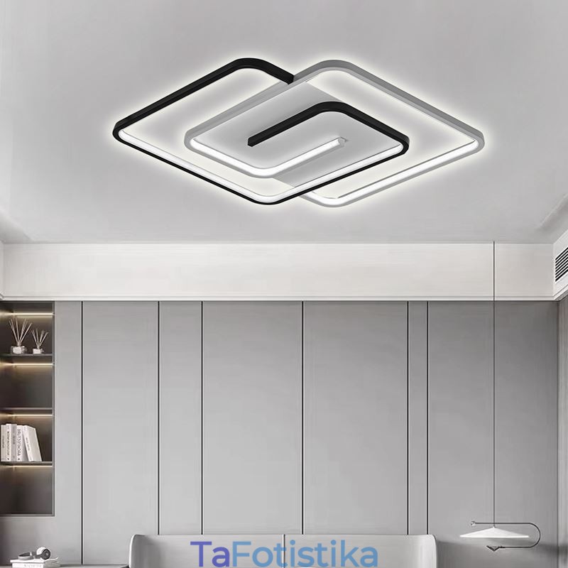 Ακρυλικό τετράγωνο φωτιστικό οροφής Flush Mount