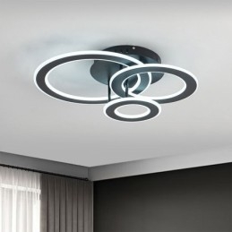 Flush Mount Τριπλό Ακρυλικό Στρογγυλό Φωτιστικό Οροφής