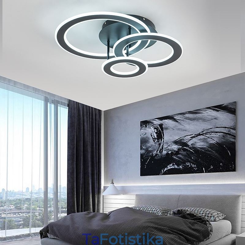 Flush Mount Τριπλό Ακρυλικό Στρογγυλό Φωτιστικό Οροφής