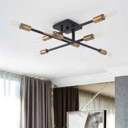 Country Retro Flush Mount Διακοσμητικό Φωτιστικό Οροφής σε αμερικανικό βιομηχανικό στυλ