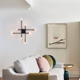 Country Retro Flush Mount Διακοσμητικό Φωτιστικό Οροφής σε αμερικανικό βιομηχανικό στυλ
