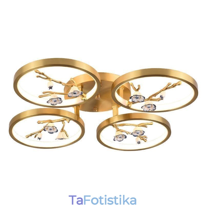 Flush Mount Copper Art Branch Φωτιστικό οροφής Plum Blossom