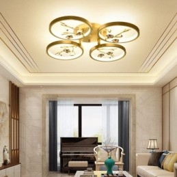Flush Mount Copper Art Branch Φωτιστικό οροφής Plum Blossom