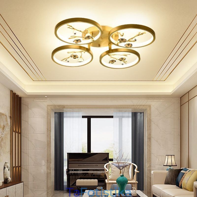 Flush Mount Copper Art Branch Φωτιστικό οροφής Plum Blossom