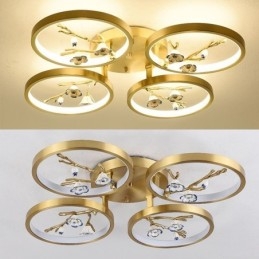Flush Mount Copper Art Branch Φωτιστικό οροφής Plum Blossom