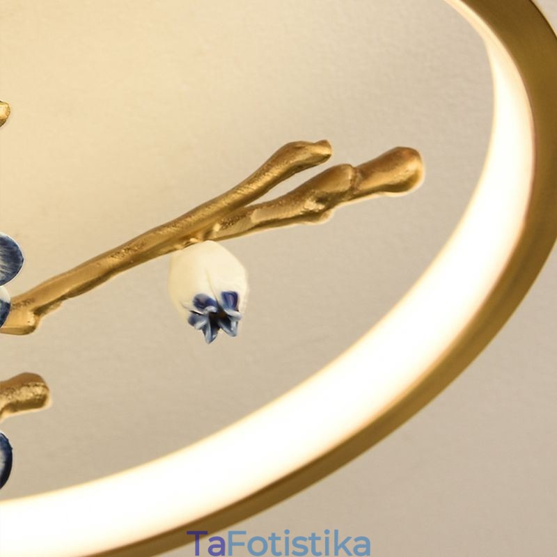 Flush Mount Copper Art Branch Φωτιστικό οροφής Plum Blossom