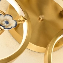 Flush Mount Copper Art Branch Φωτιστικό οροφής Plum Blossom