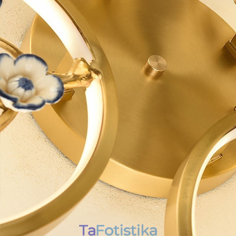 Flush Mount Copper Art Branch Φωτιστικό οροφής Plum Blossom