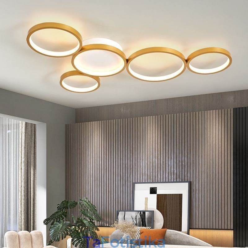 Μοντέρνο Flush Mount Art Φωτιστικό Οροφής Αλουμινίου