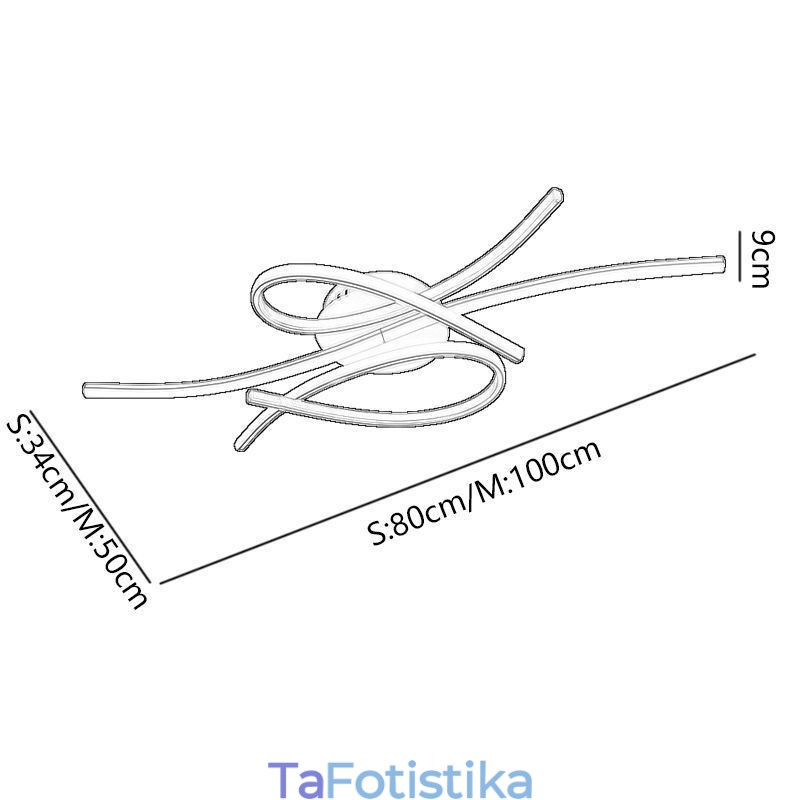 Minimalist Flush Mount Φωτιστικό οροφής από αλουμίνιο Art Butterfly