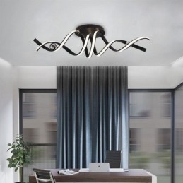 Μοντέρνο Flush Mount Φωτιστικό Οροφής Art Spiral από αλουμίνιο
