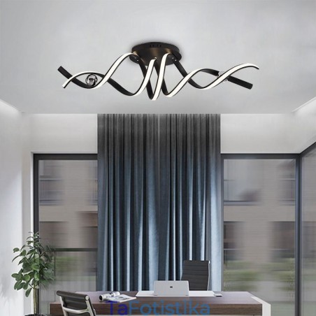 Μοντέρνο Flush Mount Φωτιστικό Οροφής Art Spiral από αλουμίνιο Μοντέρνο Flush Mount Φωτιστικό Οροφής Art Spiral από αλουμίνιο