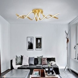 Μοντέρνο Flush Mount Φωτιστικό Οροφής Art Spiral από αλουμίνιο