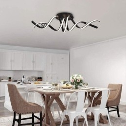 Μοντέρνο Flush Mount Φωτιστικό Οροφής Art Spiral από αλουμίνιο