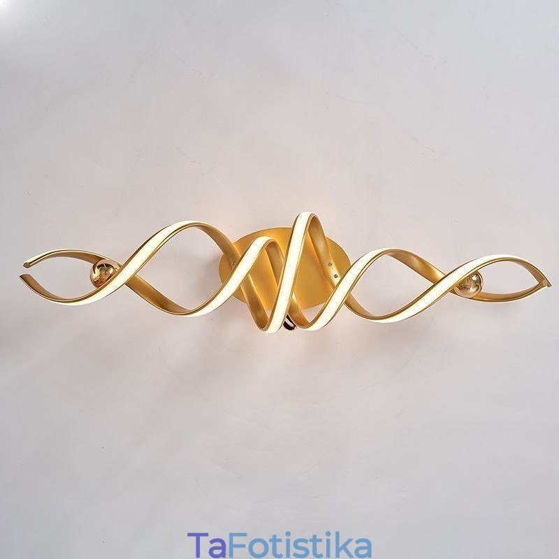 Μοντέρνο Flush Mount Φωτιστικό Οροφής Art Spiral από αλουμίνιο