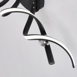 Μοντέρνο Flush Mount Φωτιστικό Οροφής Art Spiral από αλουμίνιο