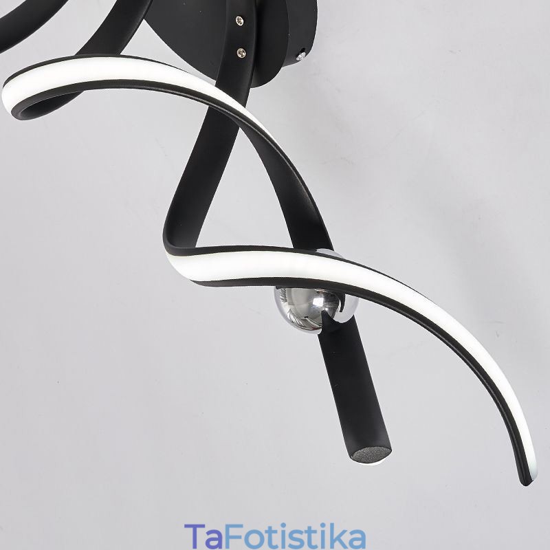 Μοντέρνο Flush Mount Φωτιστικό Οροφής Art Spiral από αλουμίνιο