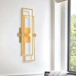 Γεωμετρικό τετράγωνο φωτιστικό οροφής Minimalist Flush Mount Art Aluminium