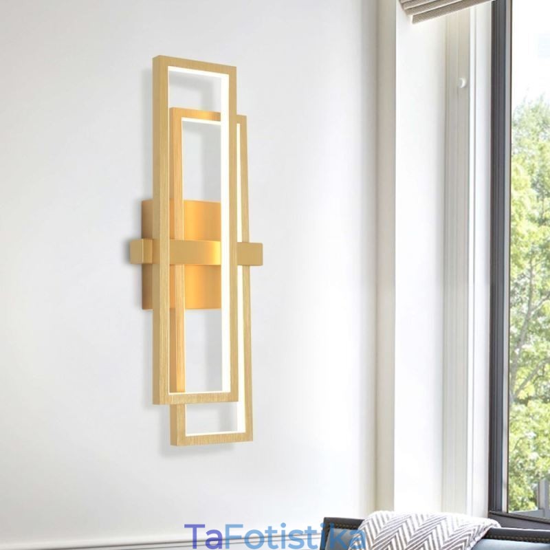 Γεωμετρικό τετράγωνο φωτιστικό οροφής Minimalist Flush Mount Art Aluminium