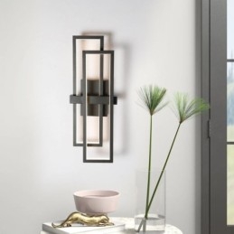 Γεωμετρικό τετράγωνο φωτιστικό οροφής Minimalist Flush Mount Art Aluminium