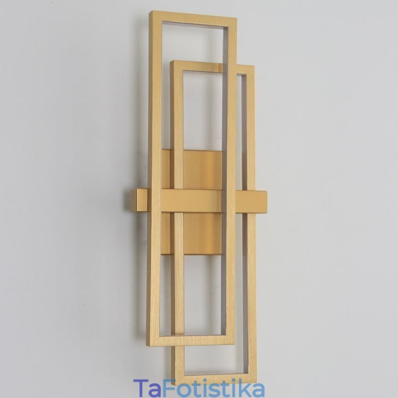 Γεωμετρικό τετράγωνο φωτιστικό οροφής Minimalist Flush Mount Art Aluminium