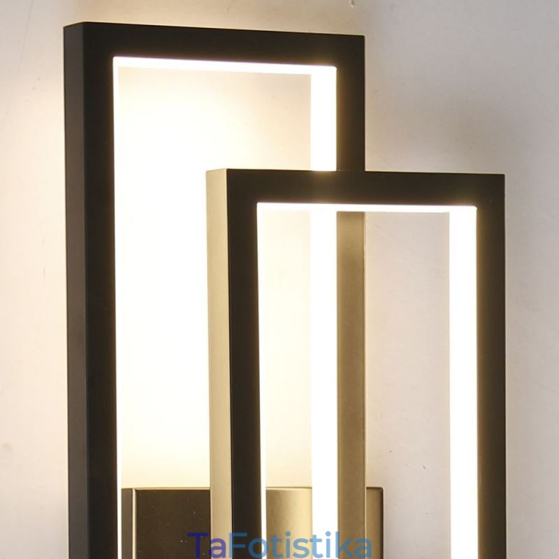 Γεωμετρικό τετράγωνο φωτιστικό οροφής Minimalist Flush Mount Art Aluminium