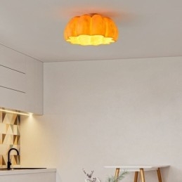 Ιαπωνικά ρετρό φώτα οροφής μονόκεφαλα Pumpkin Flush Mount