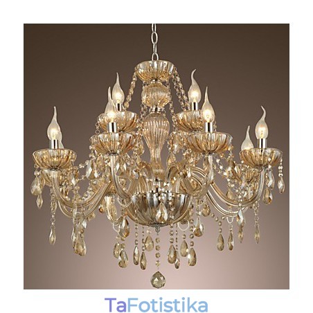 Chandelier Crystal Luxury Modern 2 Tiers Living 12 Lights Chandelier Crystal Luxury Modern 2 Tiers Living 12 Lights