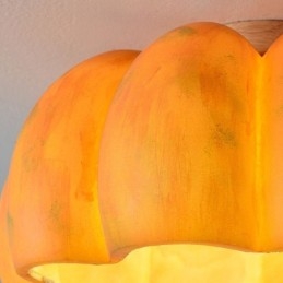 Ιαπωνικά ρετρό φώτα οροφής μονόκεφαλα Pumpkin Flush Mount