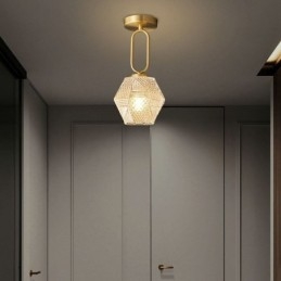 Μοντέρνο Flush Mount Glass Φωτισμός Σπιτιού Δημιουργικό Φωτιστικό Οροφής