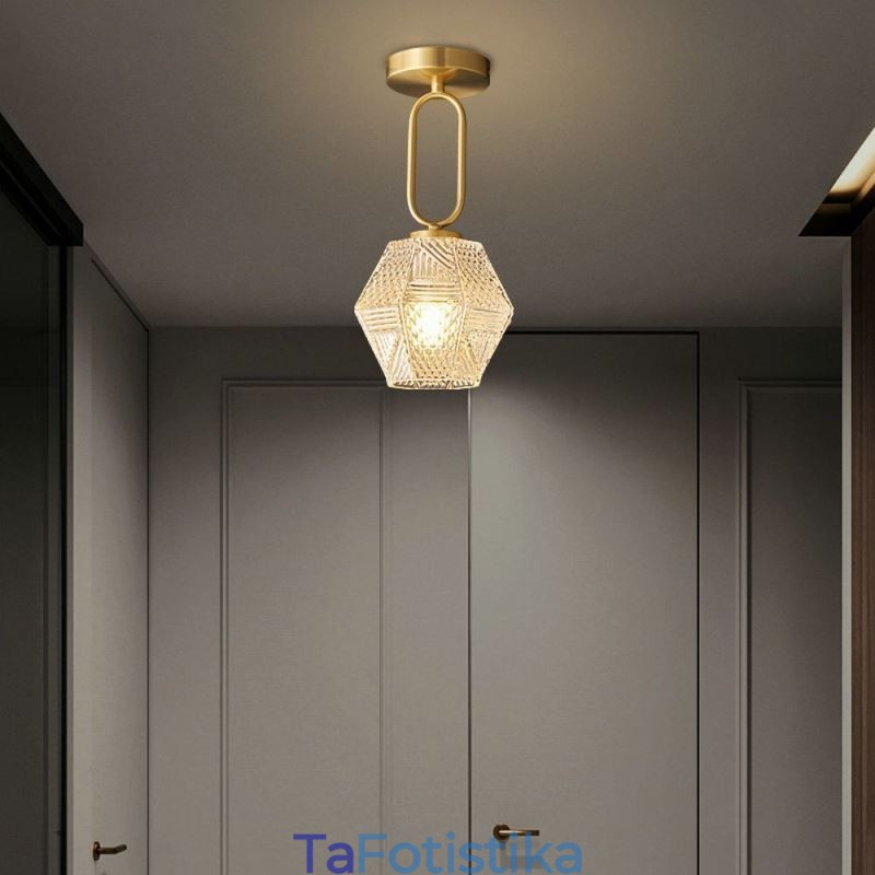 Μοντέρνο Flush Mount Glass Φωτισμός Σπιτιού Δημιουργικό Φωτιστικό Οροφής