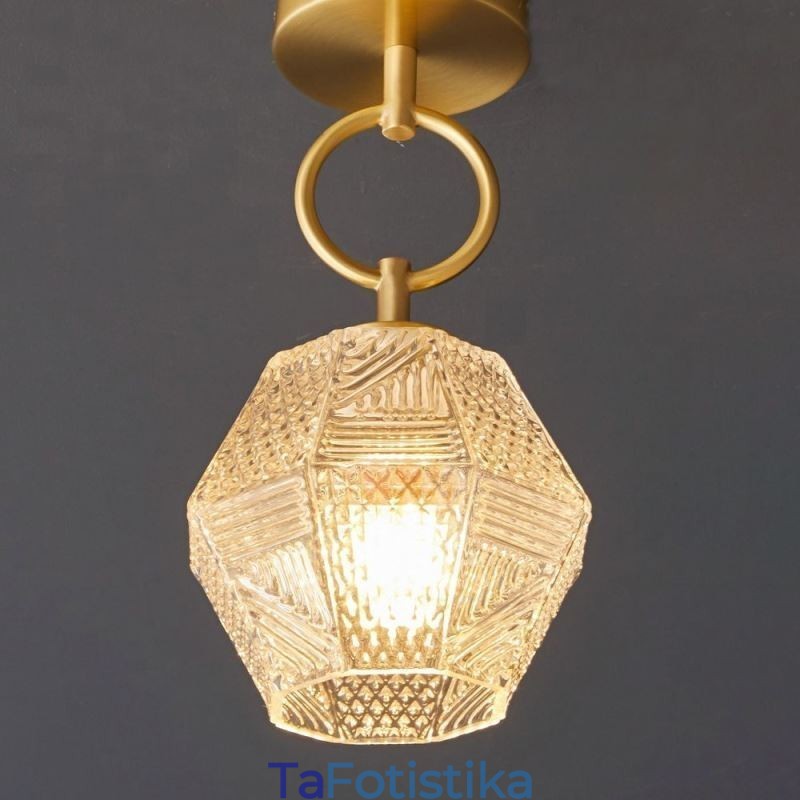 Μοντέρνο Flush Mount Glass Φωτισμός Σπιτιού Δημιουργικό Φωτιστικό Οροφής
