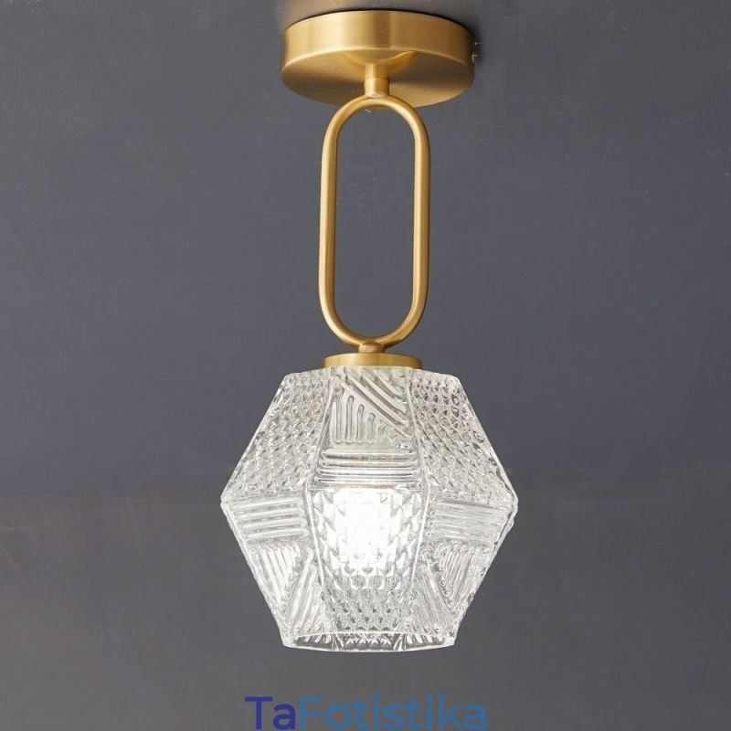 Μοντέρνο Flush Mount Glass Φωτισμός Σπιτιού Δημιουργικό Φωτιστικό Οροφής