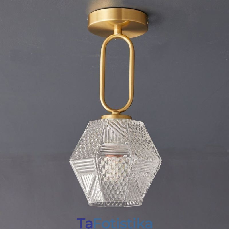 Μοντέρνο Flush Mount Glass Φωτισμός Σπιτιού Δημιουργικό Φωτιστικό Οροφής