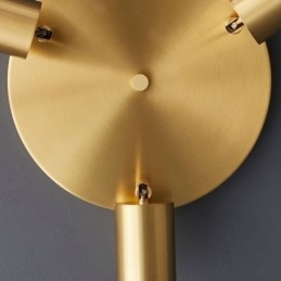 Μοντέρνο Flush Mount Golden Black Flush Mount με 3 φώτα Copper Art Home Lighting