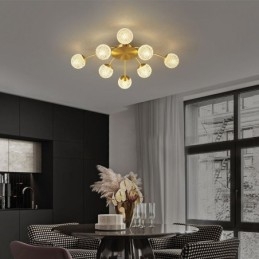 Διακοσμητικό φωτιστικό μοντέρνο Flush Mount Golden Tailing Light