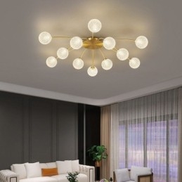 Διακοσμητικό φωτιστικό μοντέρνο Flush Mount Golden Tailing Light