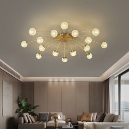 Διακοσμητικό φωτιστικό μοντέρνο Flush Mount Golden Tailing Light