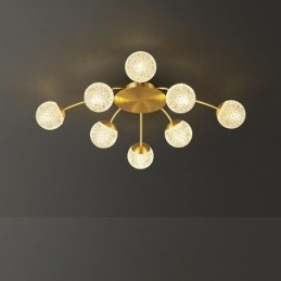 Διακοσμητικό φωτιστικό μοντέρνο Flush Mount Golden Tailing Light