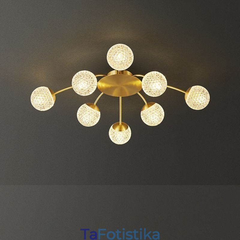 Διακοσμητικό φωτιστικό μοντέρνο Flush Mount Golden Tailing Light
