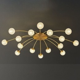 Διακοσμητικό φωτιστικό μοντέρνο Flush Mount Golden Tailing Light
