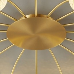Διακοσμητικό φωτιστικό μοντέρνο Flush Mount Golden Tailing Light