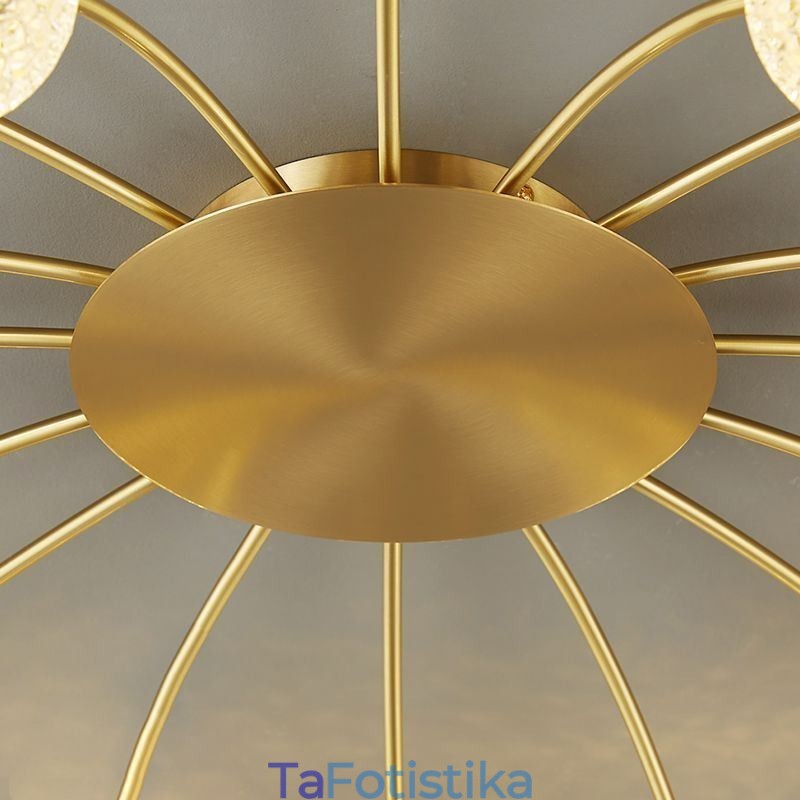 Διακοσμητικό φωτιστικό μοντέρνο Flush Mount Golden Tailing Light